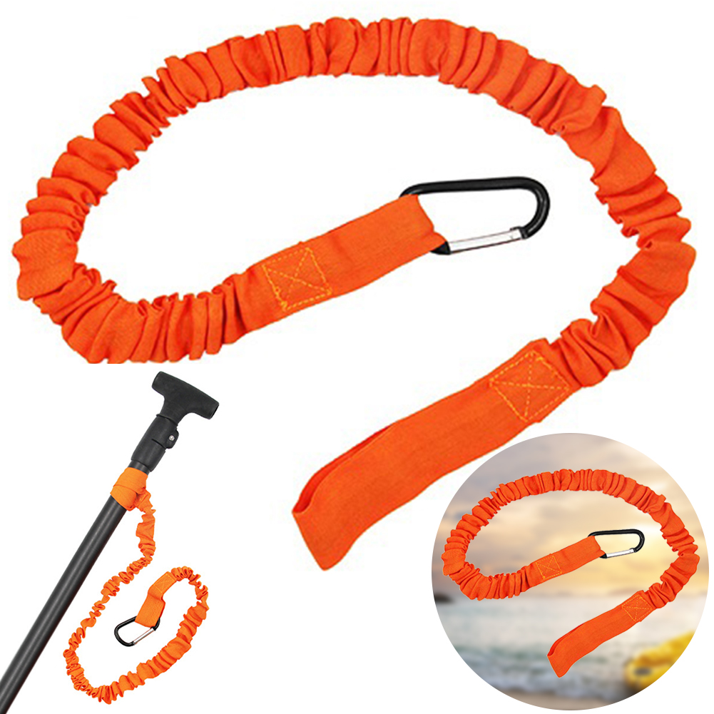 Fishing Kayak Paddle Leash - Elastic Kayak Paddle Leash With Safety