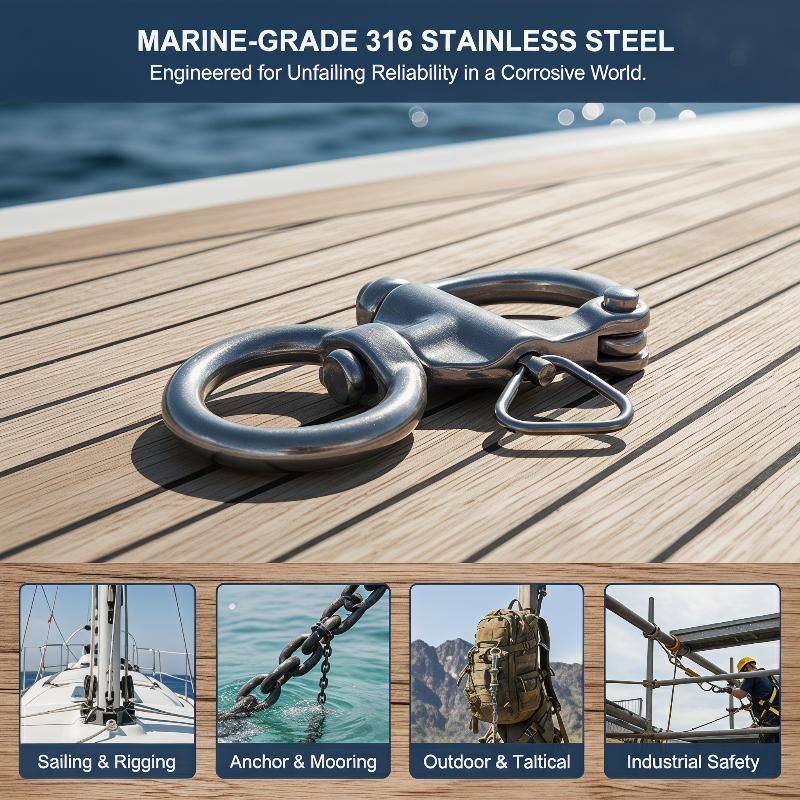 Marine Swivel Snap Shackle 316 - đánh giá và giá Fishing Kayak Sit On Top