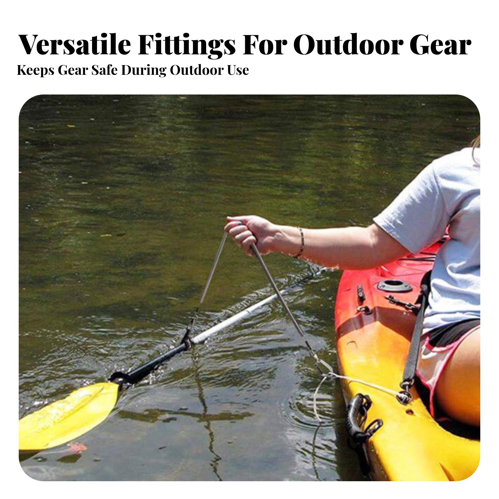Retractable Rod Leash Adjustab - đánh giá và giá Fishing Kayak Paddle Leash