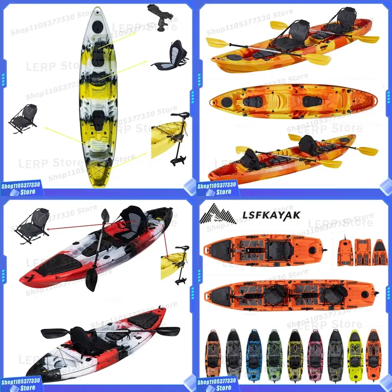 2 Person Plastic Rigid Sit Ton - đánh giá và giá Fishing Kayak Sit In